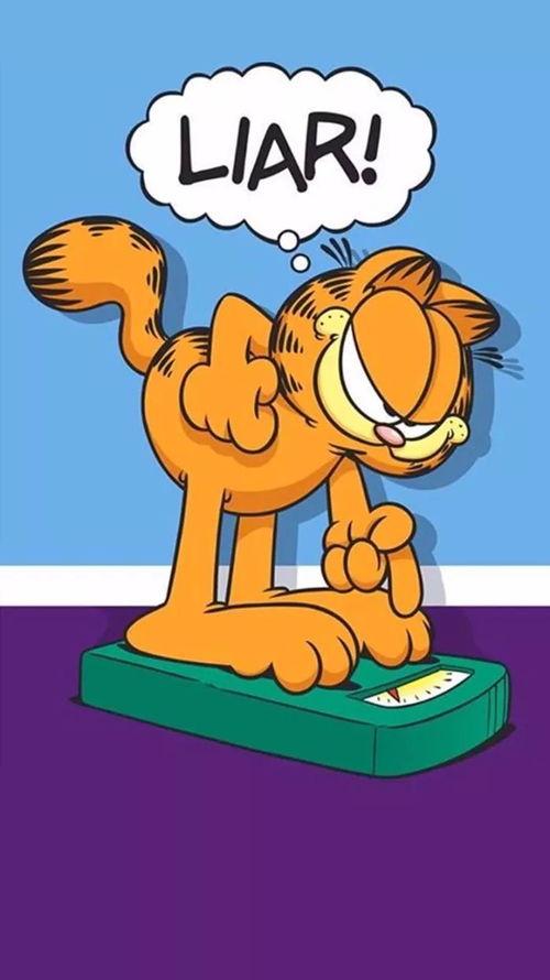 加菲猫的图片动画照片,动画照片中的欢乐时光